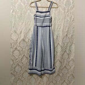 Striped one piece nautical retro overalls